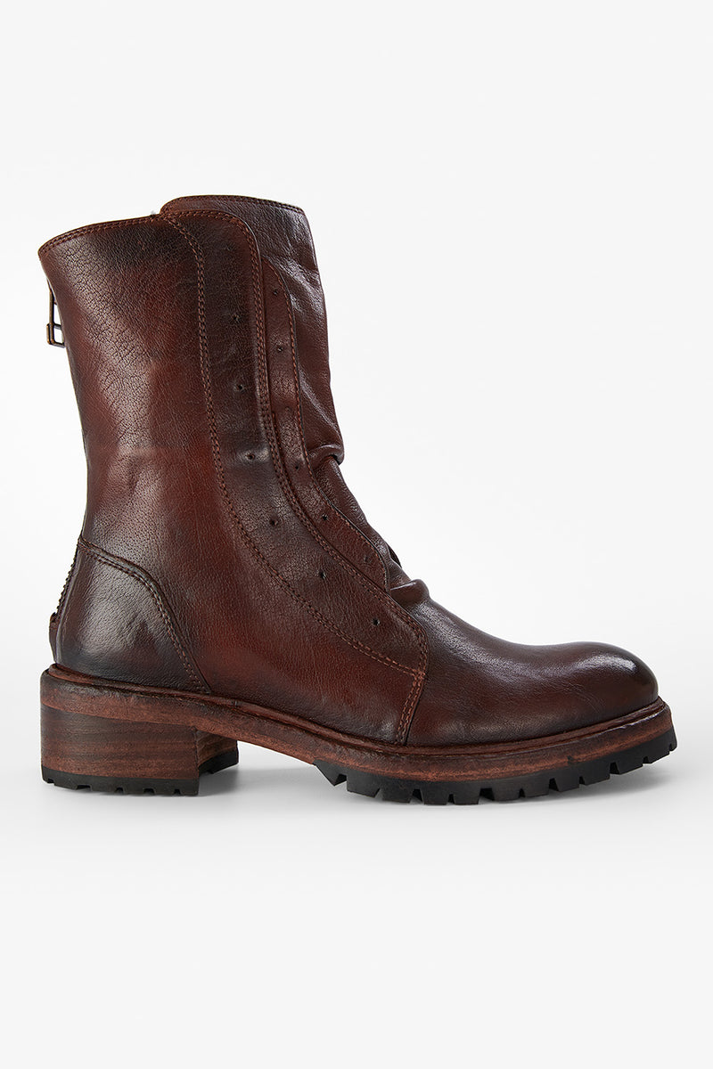 RADNOR terra-brown laceless bikers.