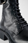 RADNOR urban-black lace-up high bikers.