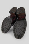 REGENT burnt-mauve lace up boots.