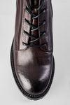 REGENT burnt-mauve lace up boots.