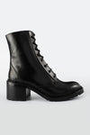 REGENT royal-black lace-up boots.