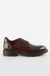 LENNOX dark-cocoa derby shoes.