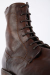 SLOANE timber-brown commando boots.