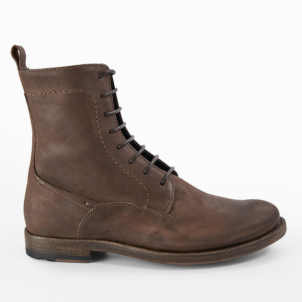 SLOANE mocha-brown commando boots untamed street