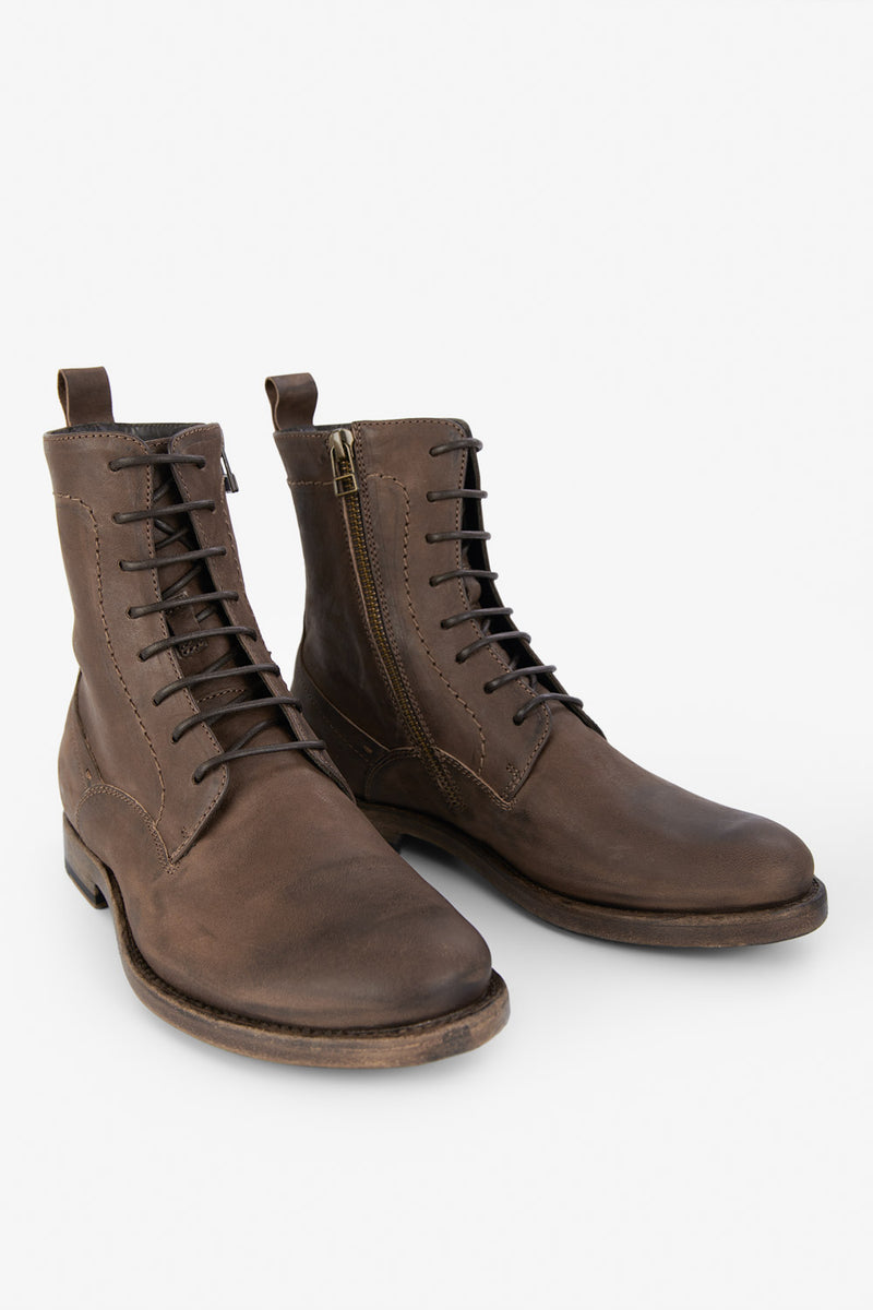 SLOANE mocha commando boots.