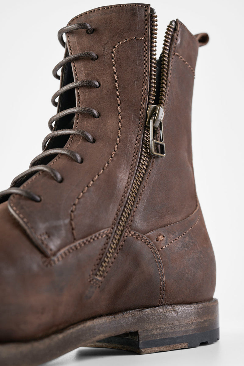 SLOANE mocha commando boots.