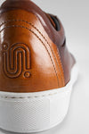SOHO EDGE cocoa-brown patina sneakers.