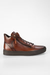 SOHO LOUNGE cocoa patina high sneakers.