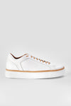 UNTAMED STREET Men White Calf-Leather Low Top Sneakers SOHO