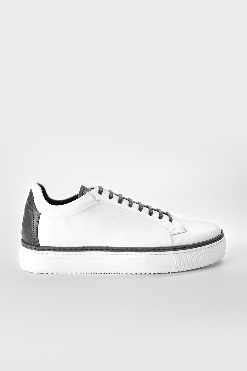 SOHO EDGE white grey welted sneakers | untamed street | men – UNTAMED ...