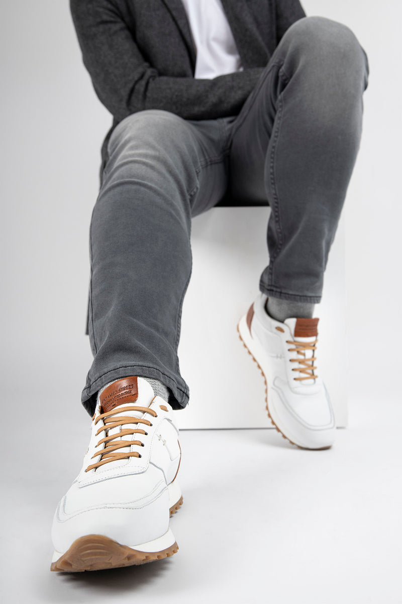 Mens white runners on sale