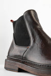 YORK rich-cocoa welted chelsea boots.