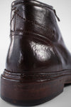 YORK rich-cocoa welted chukka boots.