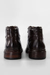 YORK rich-cocoa welted chukka boots.