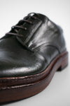 YORK dark-green welted derby shoes.