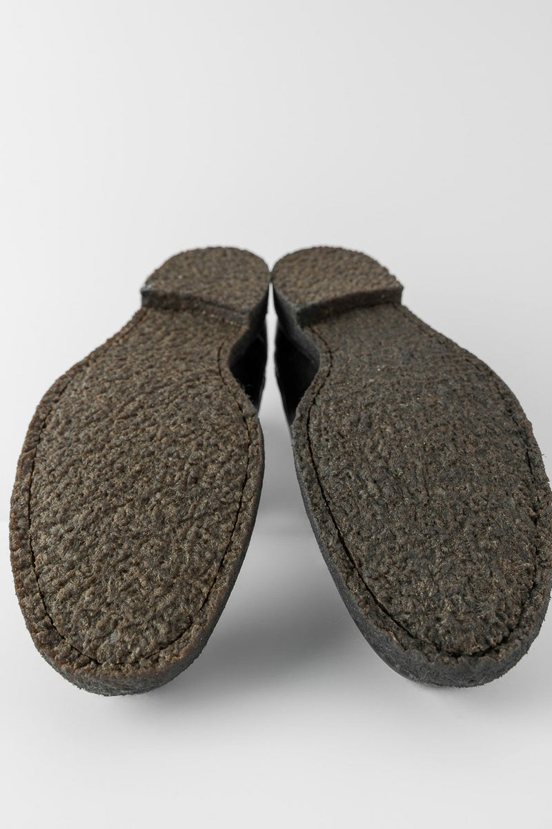 BROMPTON charcoal-black chelsea boots.