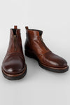 BROMPTON rusty-brown ankle boots.