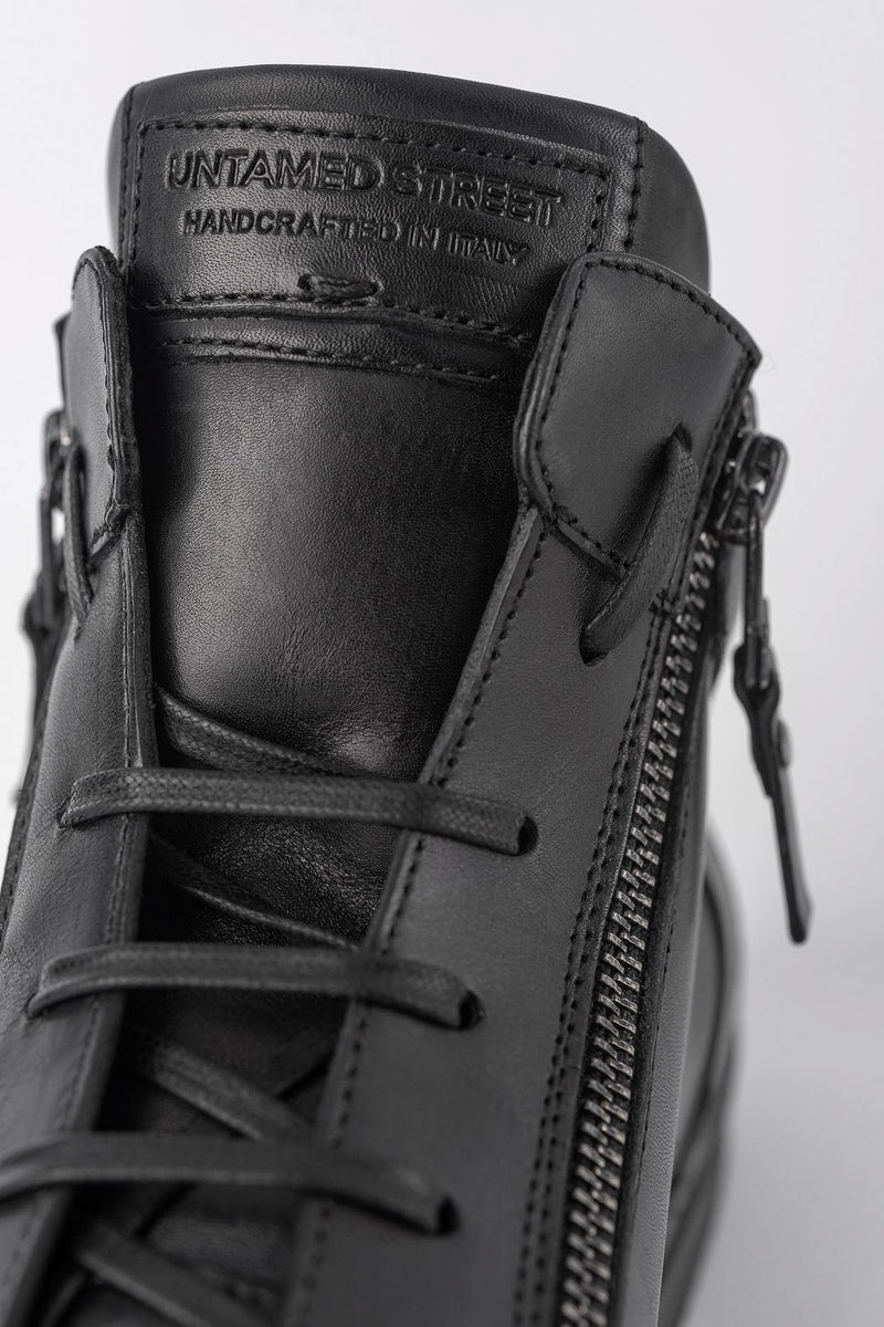 SOHO urban-black high sneakers.