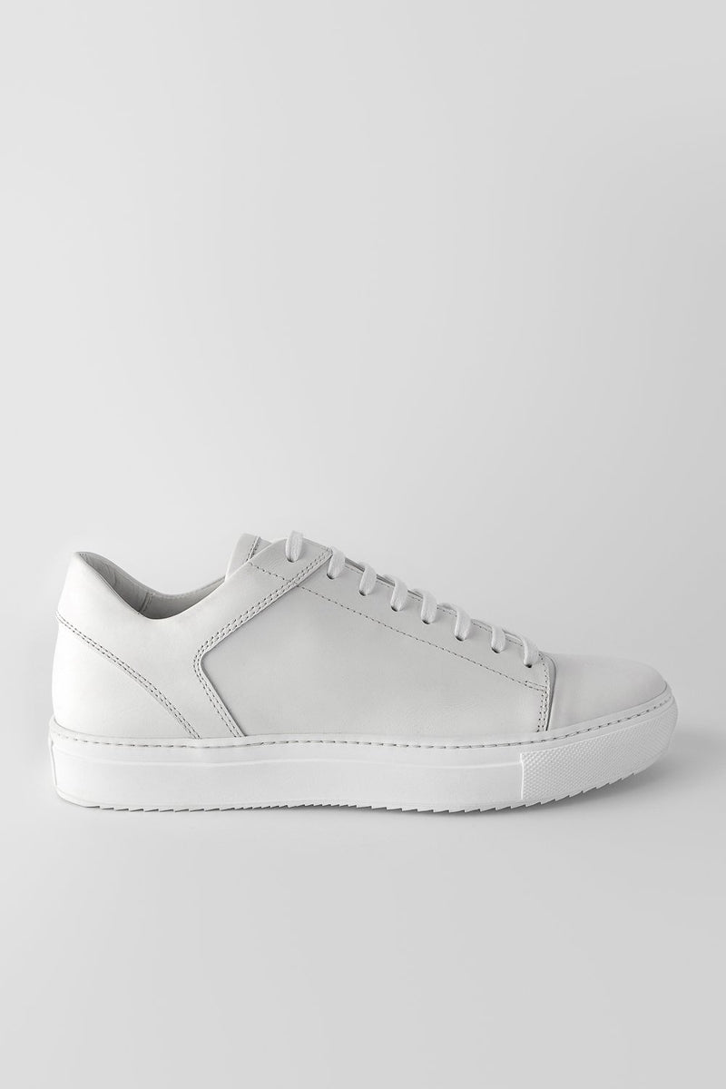 women leather white sneaker handmade in Italy