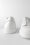 women leather white sneaker handmade in Italy